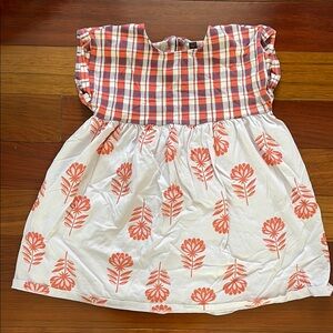 Plaid and Floral Dress